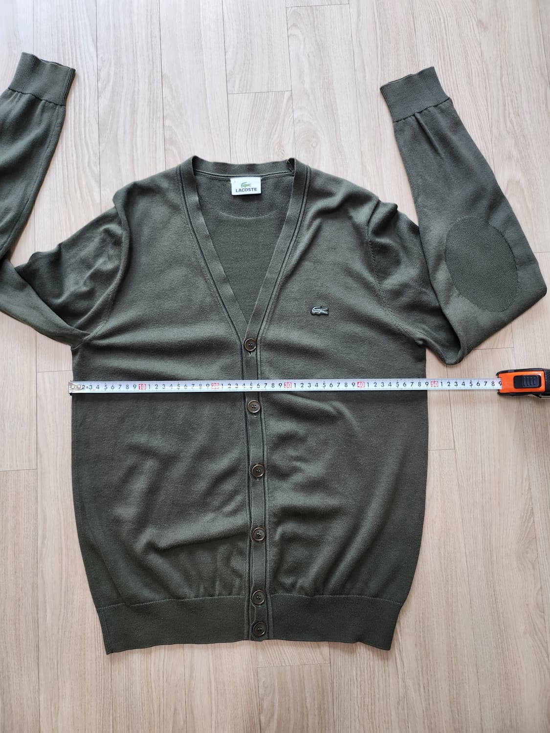 라코스테 브이넥가디건 (3 상품이미지5