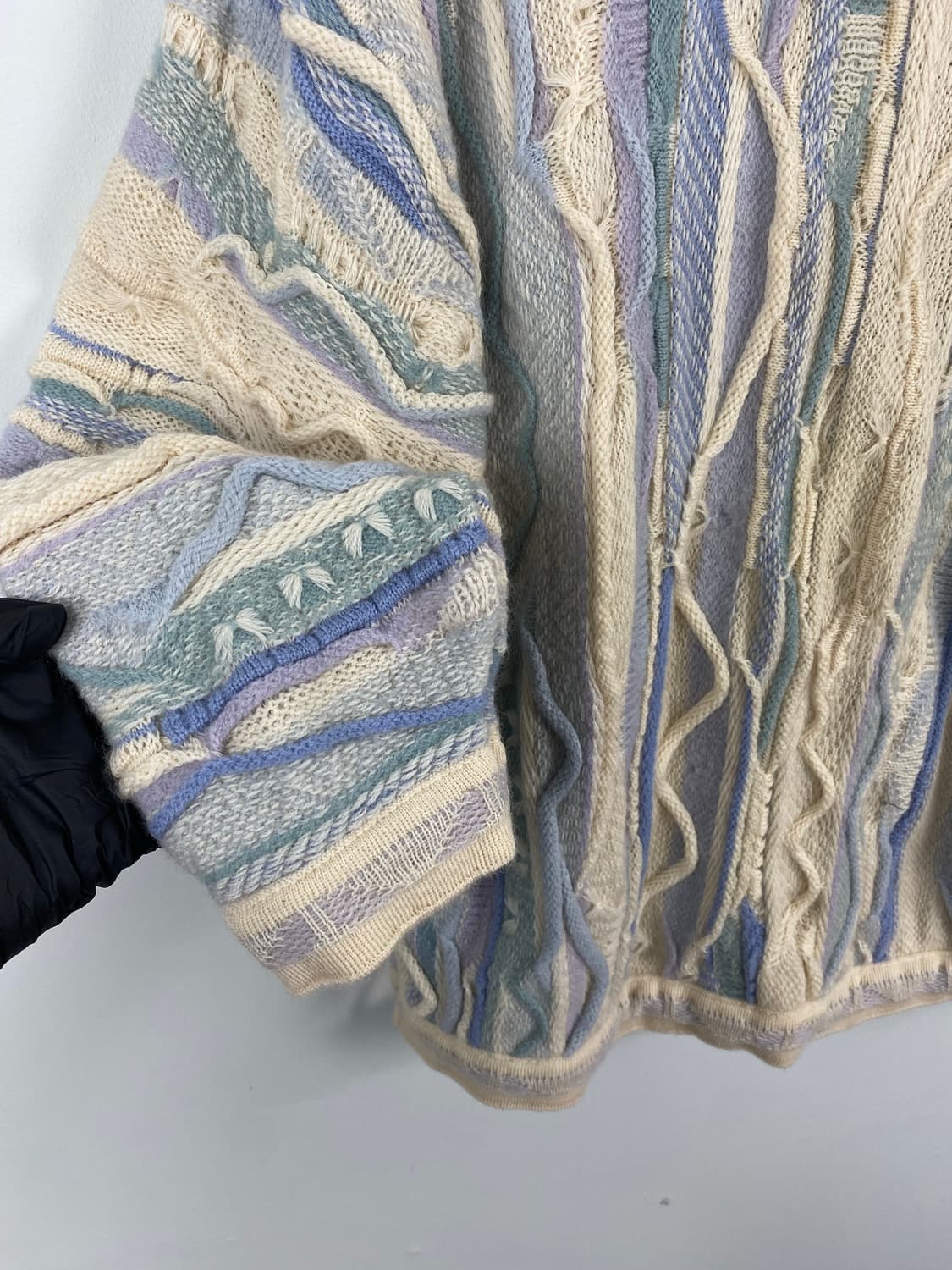 쿠지맛 오스트레일리아 울 케이블 니트 M 상품이미지3