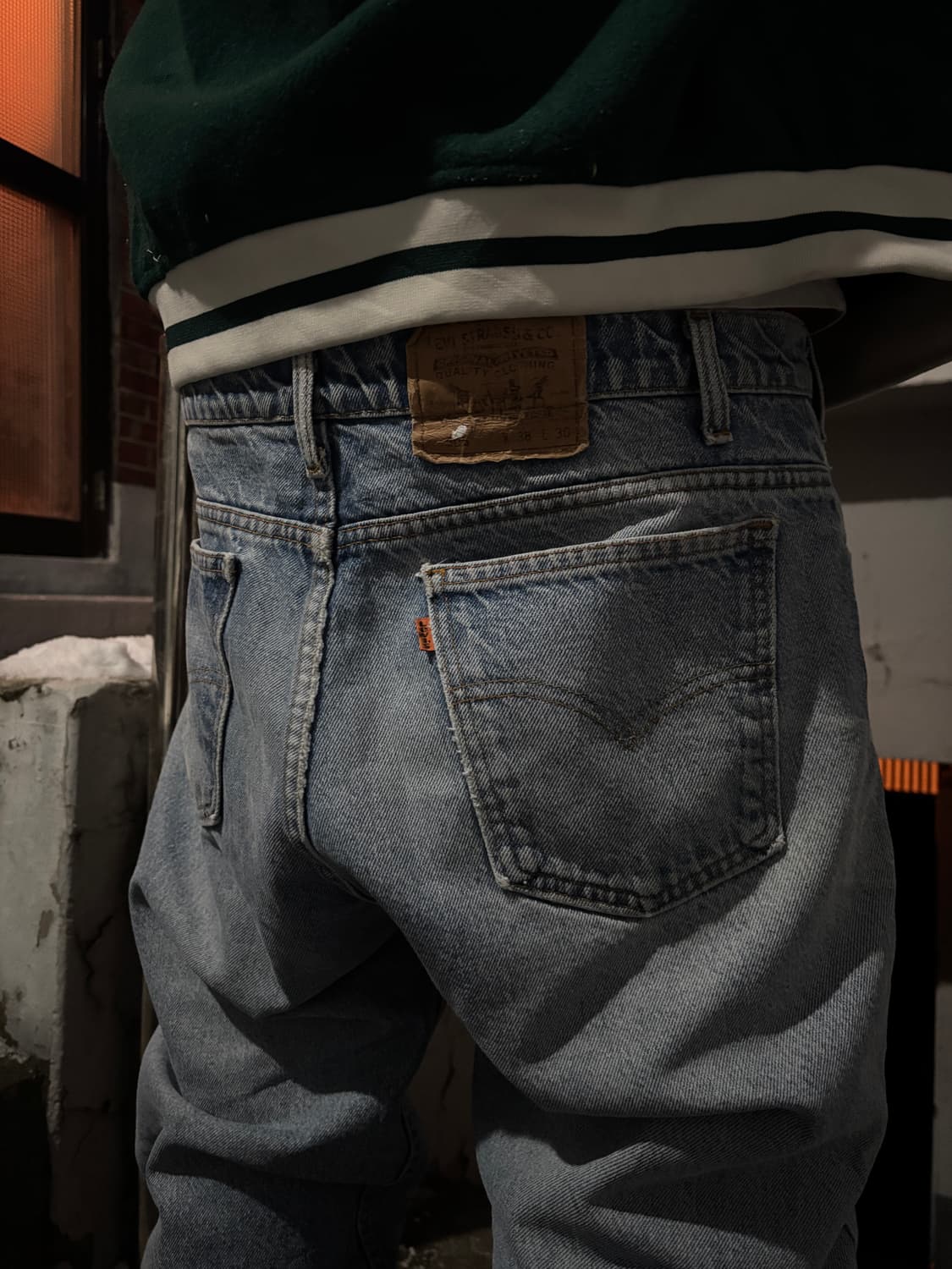 90s 리바이스 505 오렌지탭 데님팬츠 상품이미지1