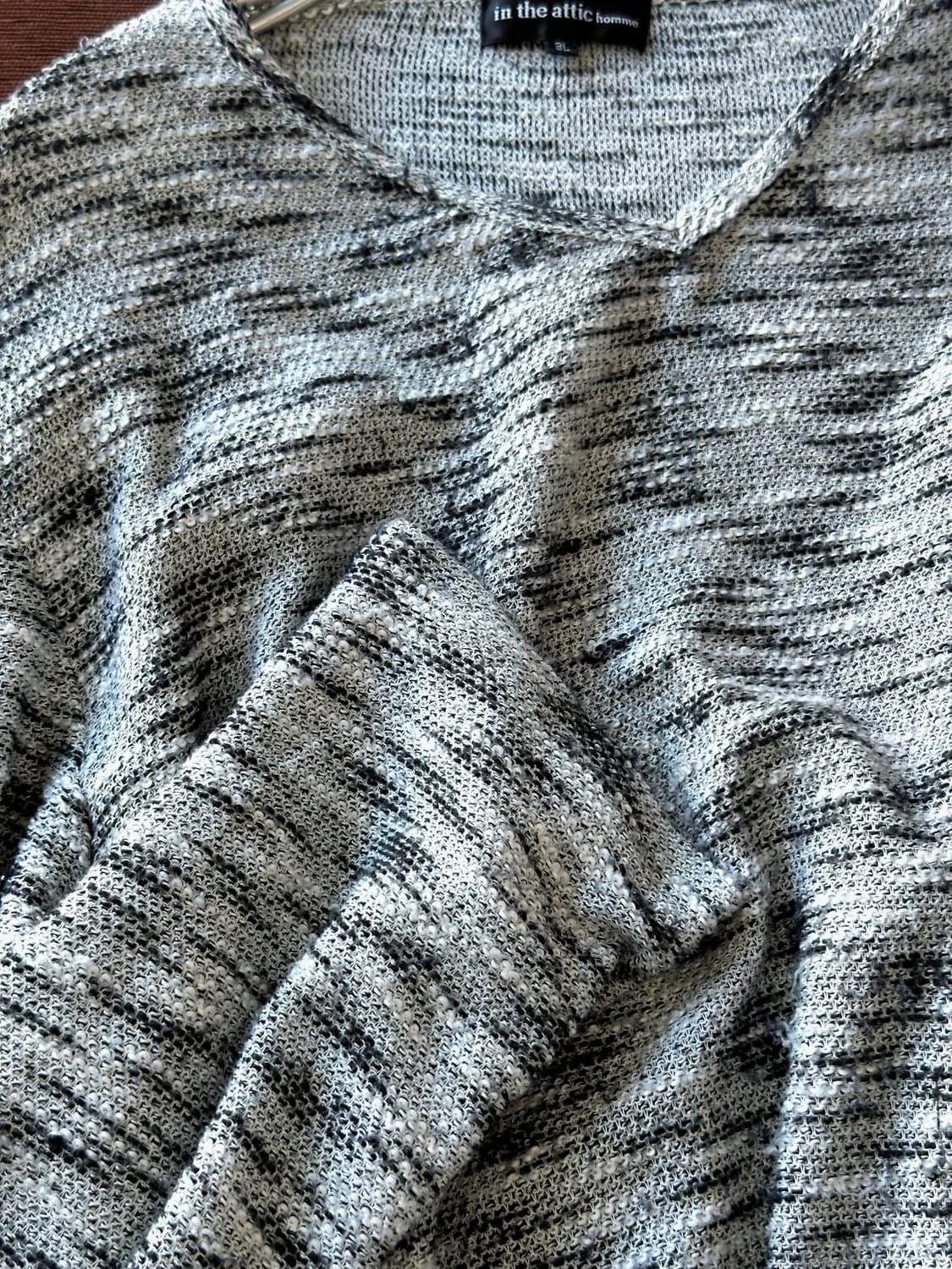 Boucle design loose silhouette knit top 상품이미지2