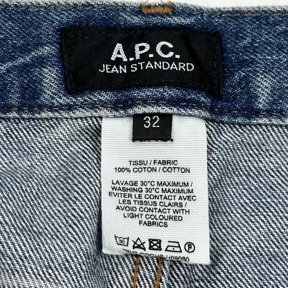 32 A.P.C. 아페쎄 스톤워싱 레귤러 데님팬츠 상품이미지6