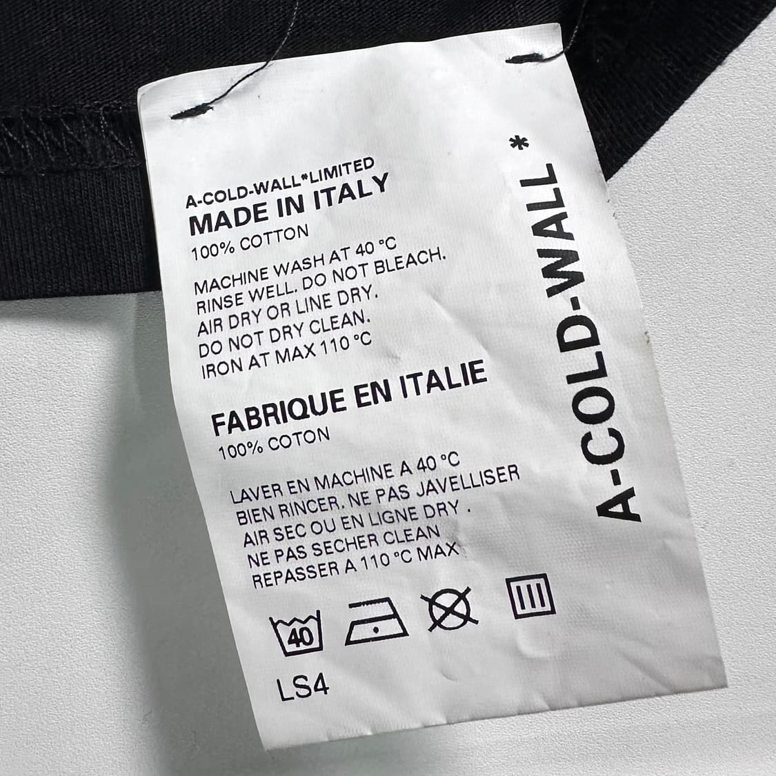 어콜드월 페인티드 블랙 롱 슬리브 상품이미지7