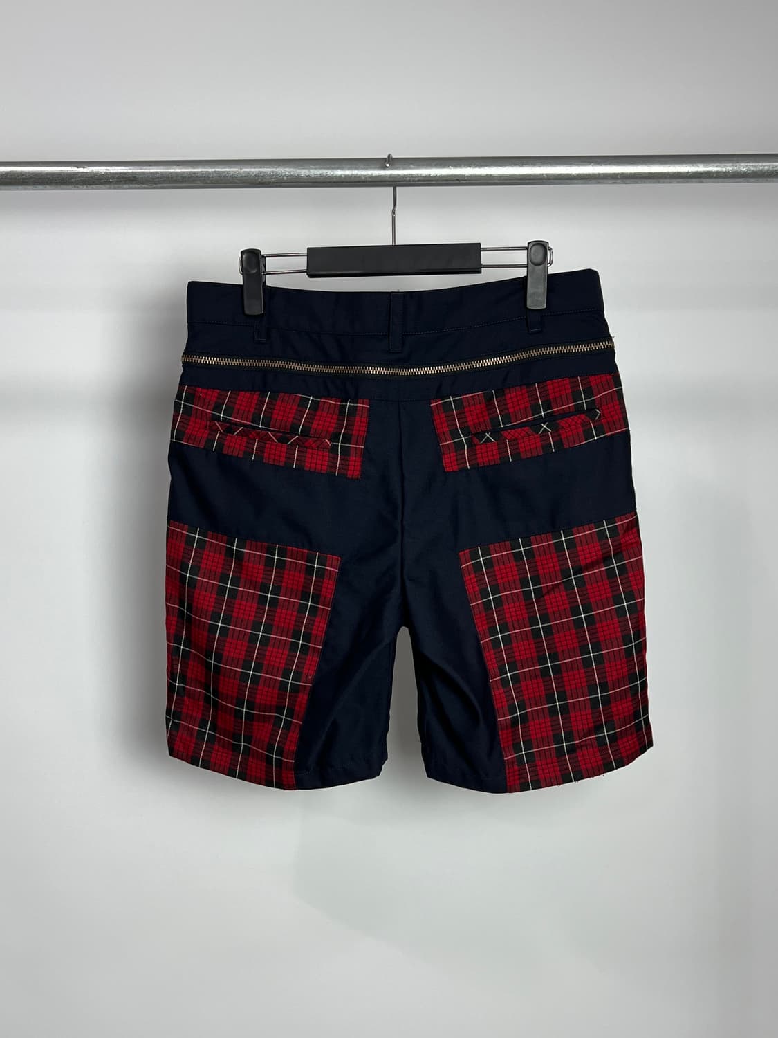 빈티지 체크 패치 쇼츠 상품이미지5