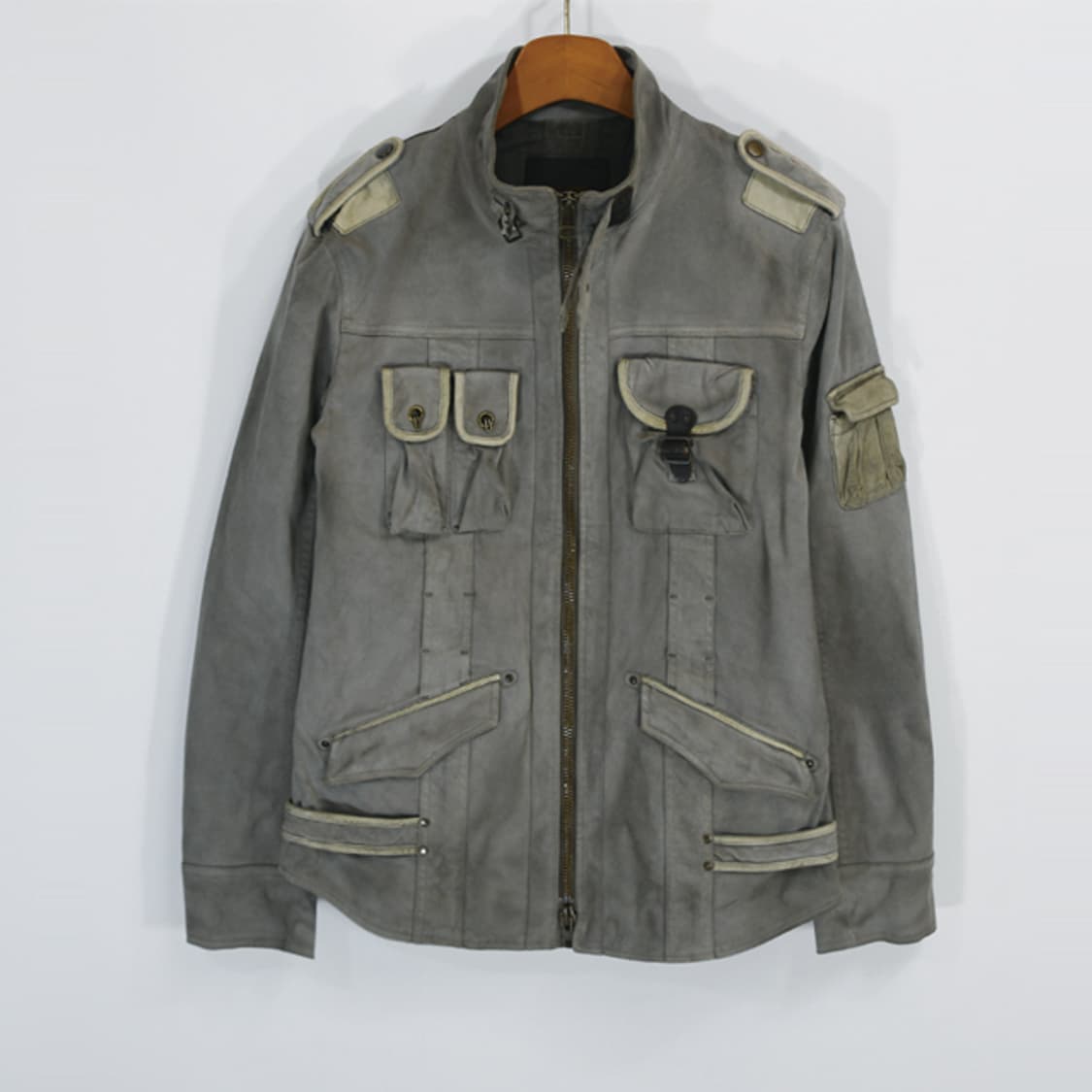 TETE HOMME 빈티지더티워싱밀리터리자켓 상품이미지1