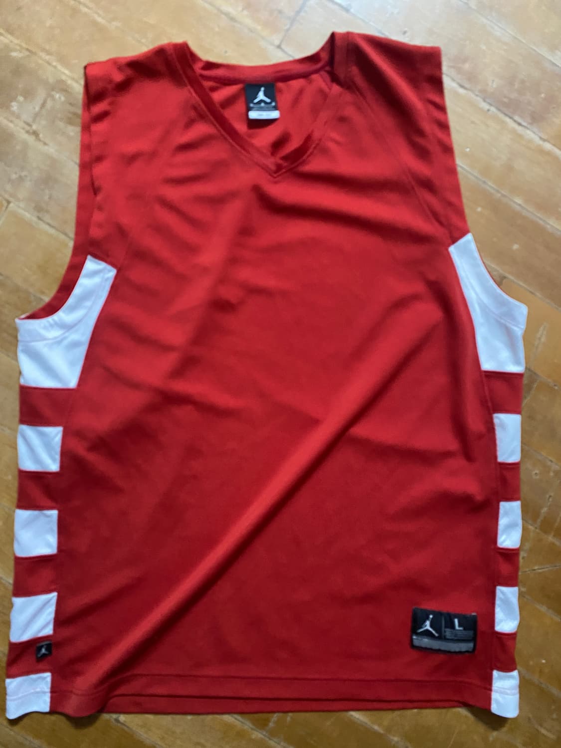 조던 농구 레드 컬러 민소매 L 상품이미지1