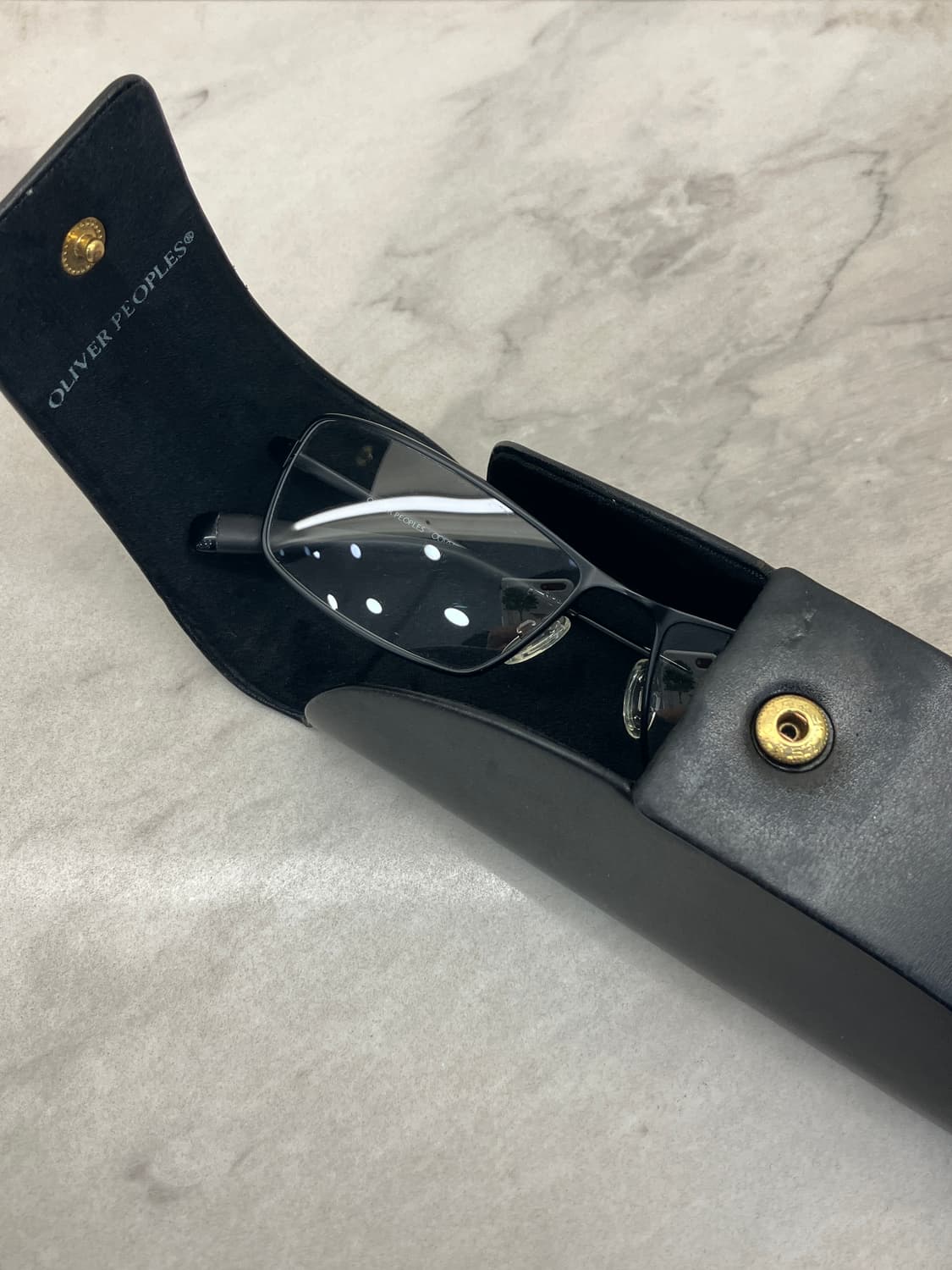 올리버피플스 Oliver Peoples 블랙 스퀘어 메탈 안경테 상품이미지8