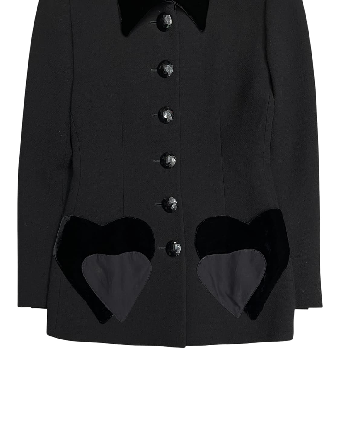 발렌티노 Miss v 80s 하트 포켓 디테일 벨벳 카라 자켓 상품이미지7