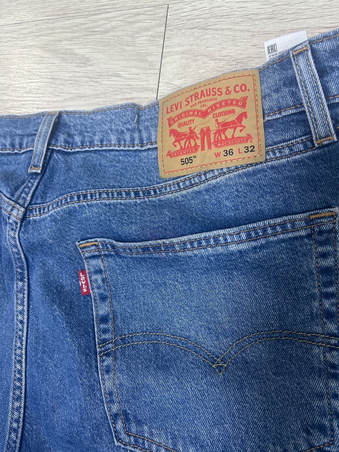 [36x32]리바이스 505 데님 상품이미지4