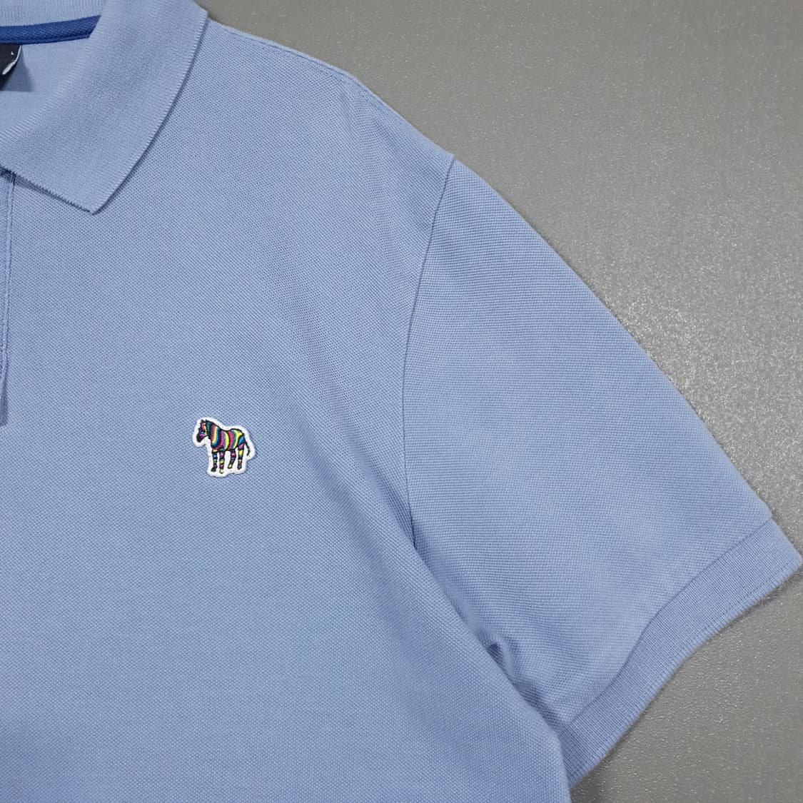 L) 폴스미스 신형 23ss 피케 지브라 폴로 셔츠 반팔 카라티 스카이 상품이미지3