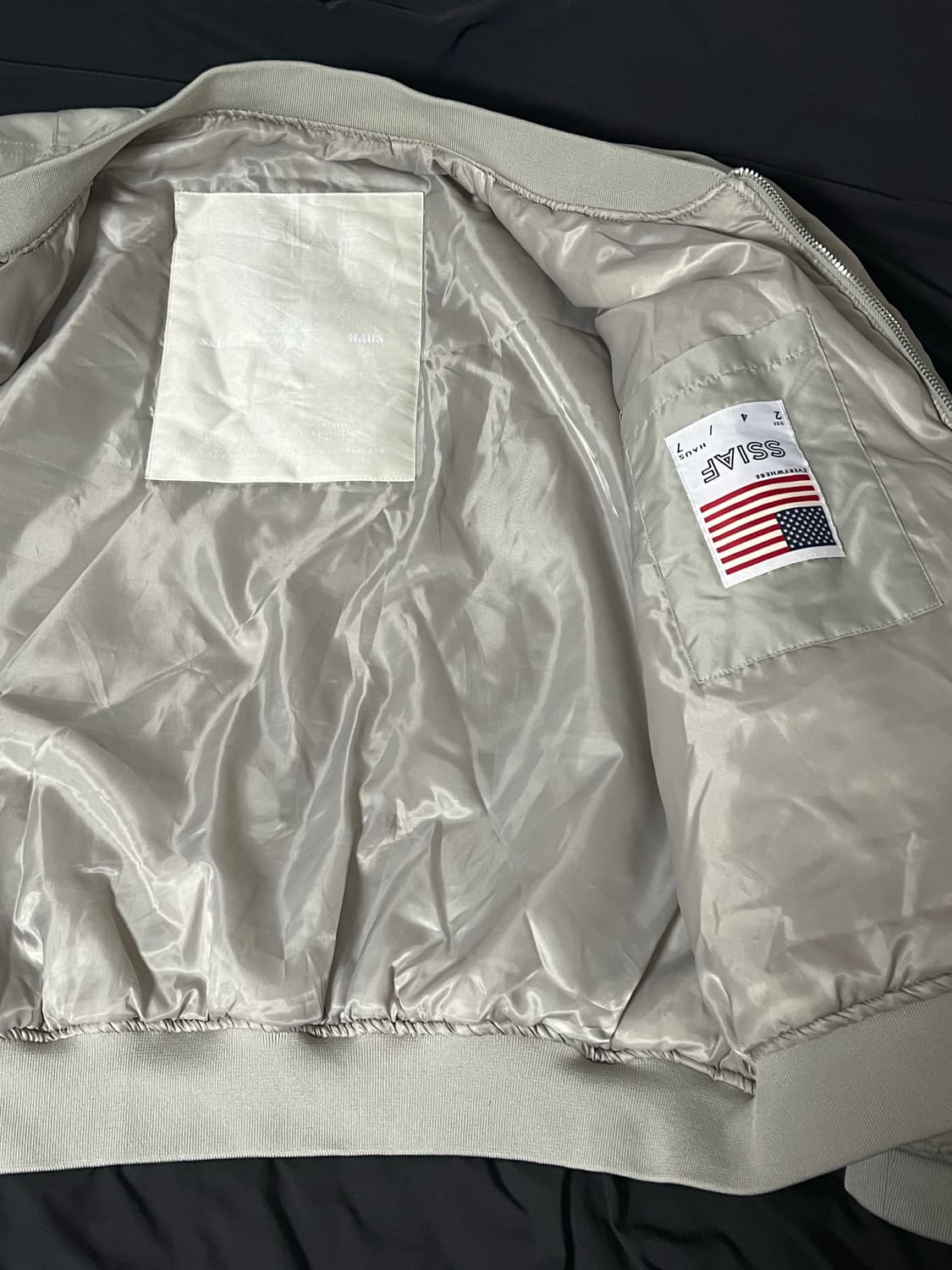 라이트그레이 Ma-1 보머자켓 상품이미지3