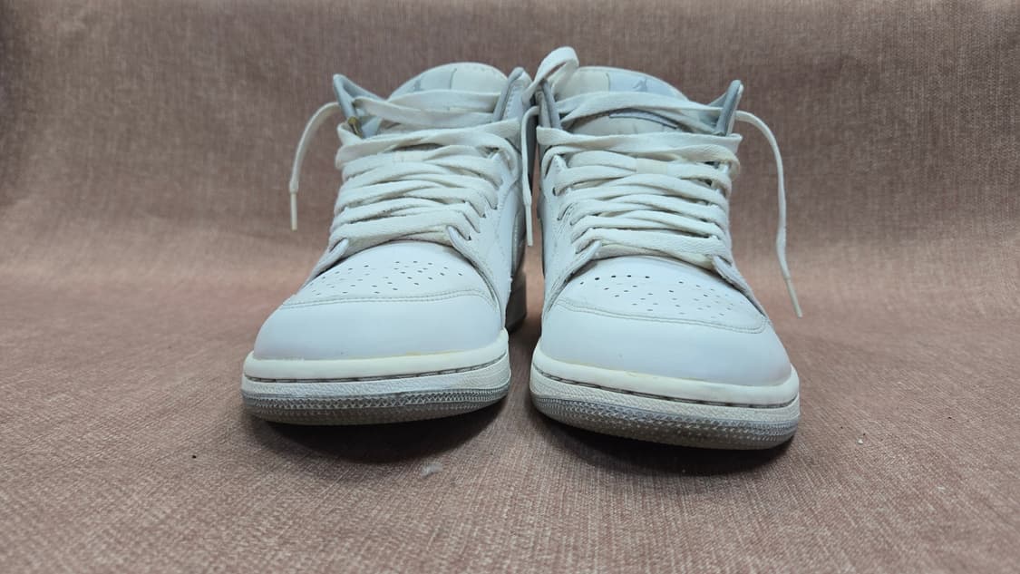 나이키 265mm- 에어 조던 1 미드 화이트 상품이미지3