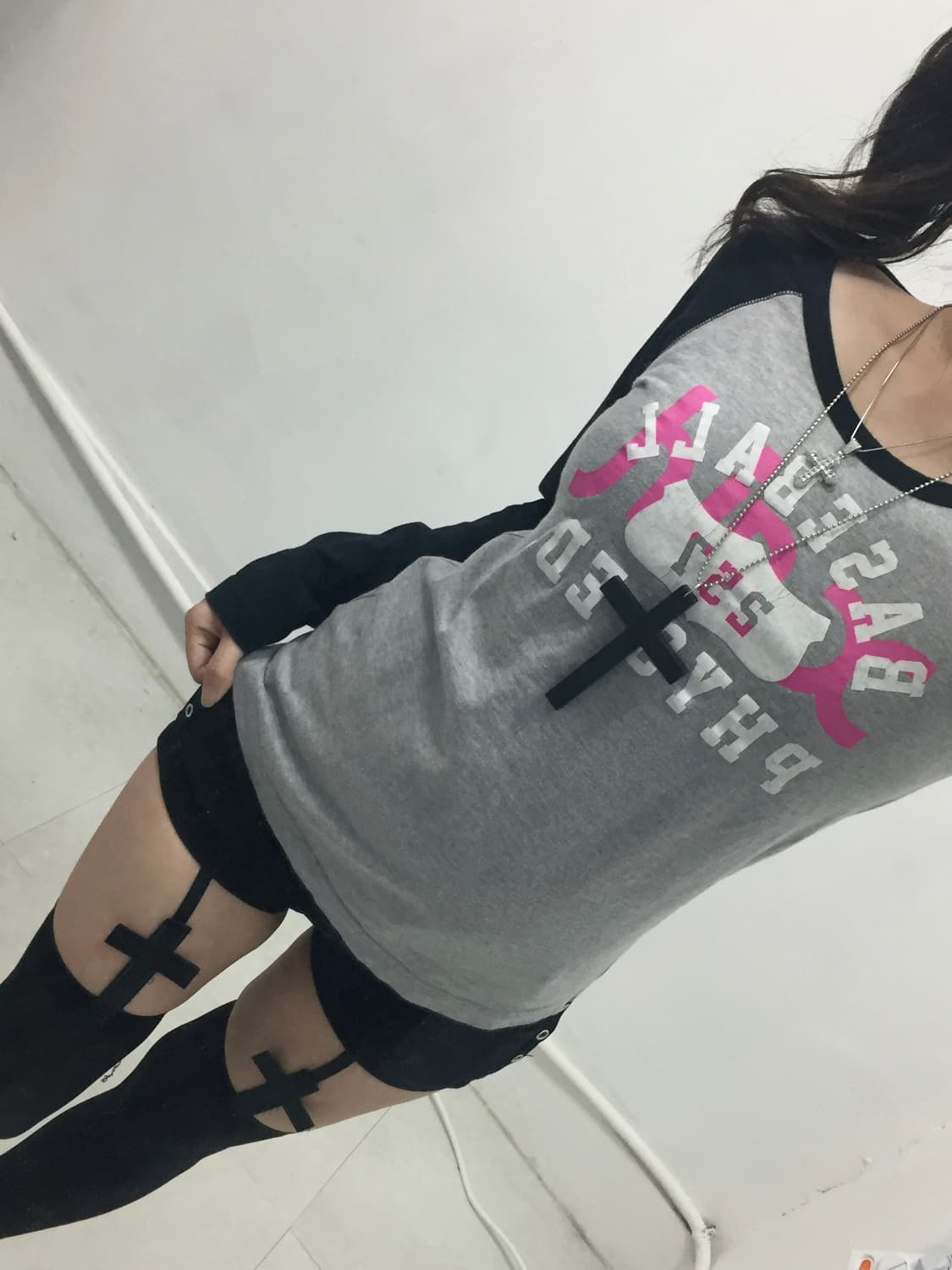 [X-GIRl] 엑스걸 갸루 펑크 y2k 롱슬리브 상품이미지3
