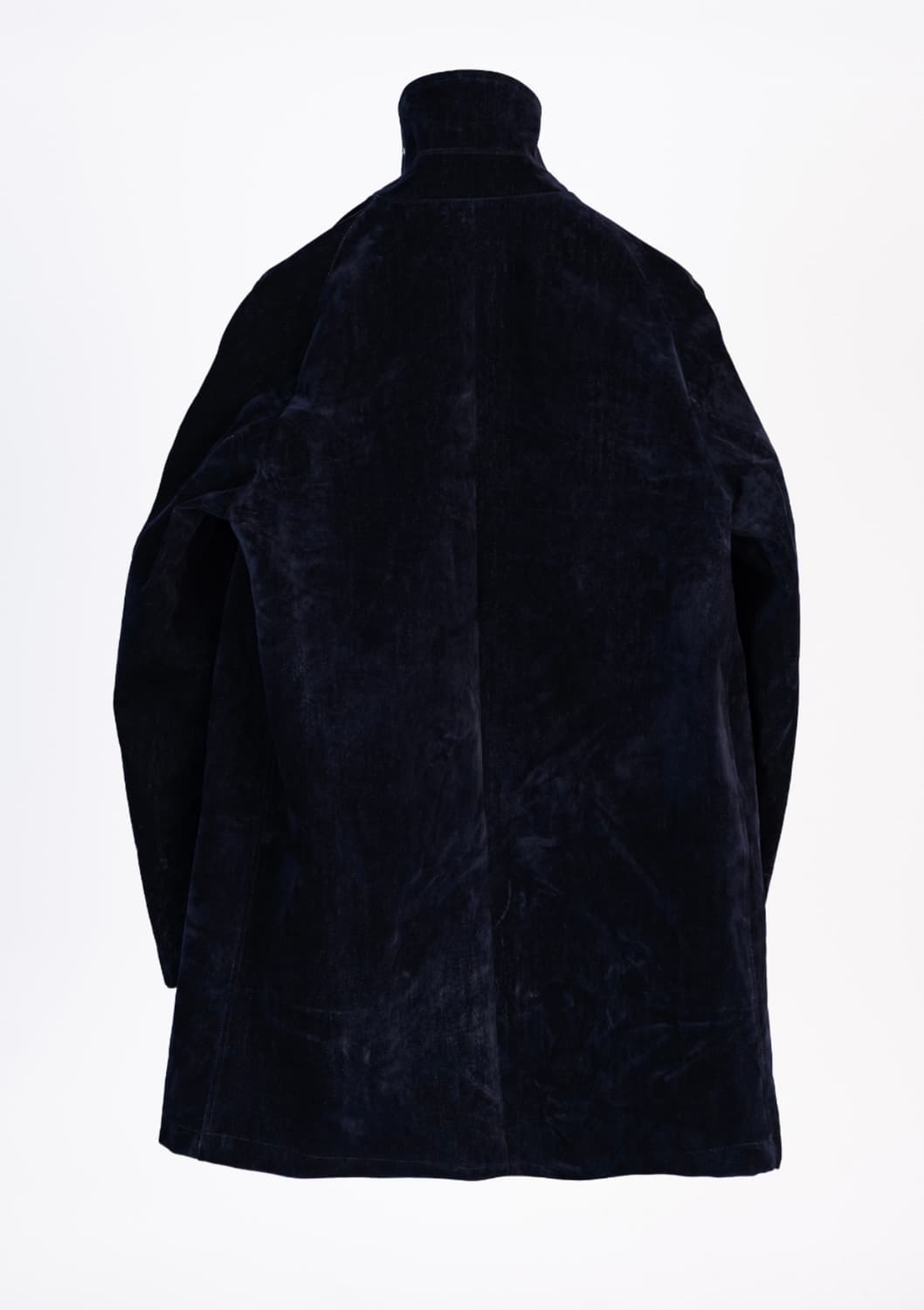 HACIENDA Leather-Trimmed Velour Coat 상품이미지6