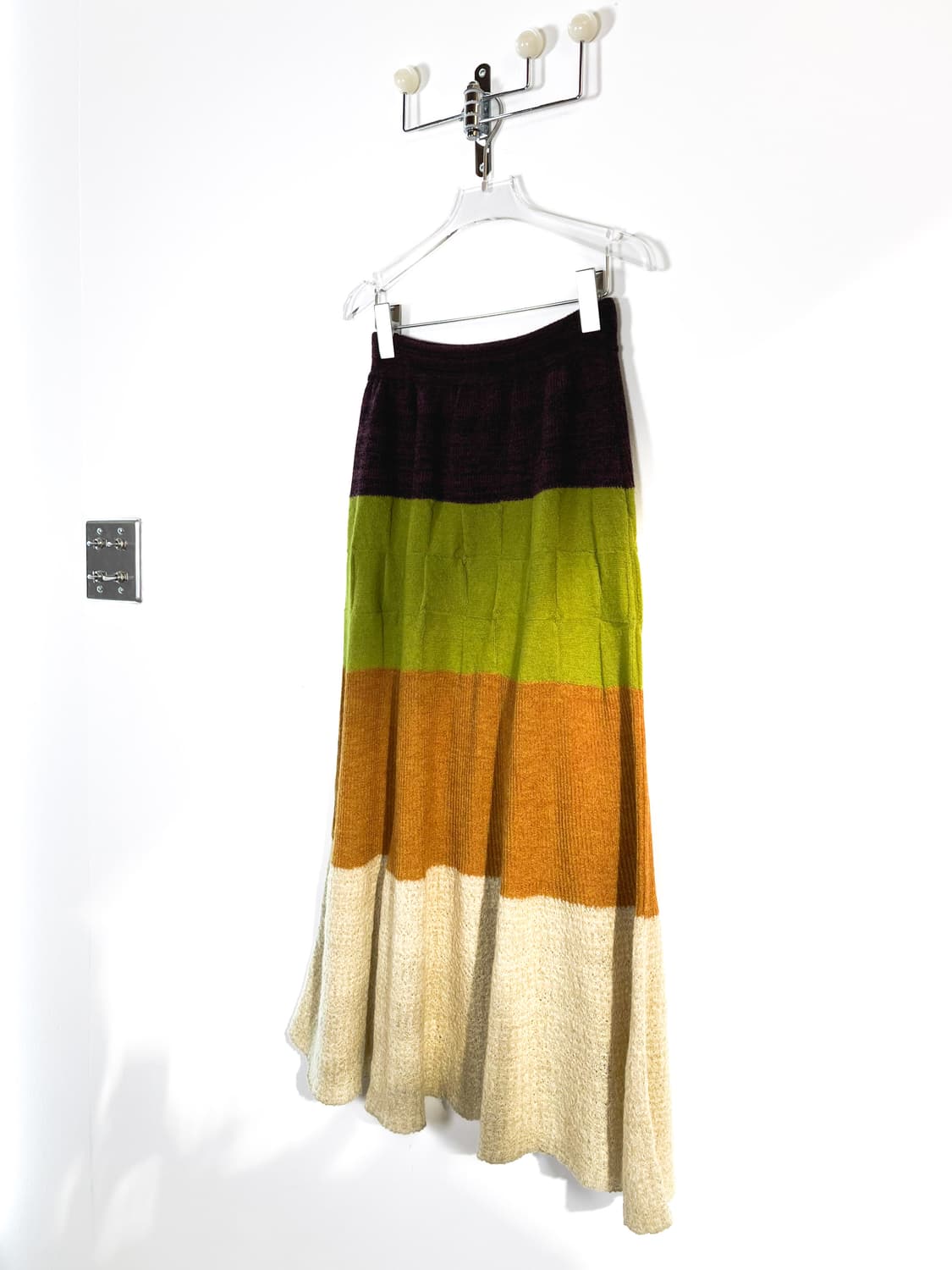 빈티지 울 니트 롱 스커트 상품이미지5