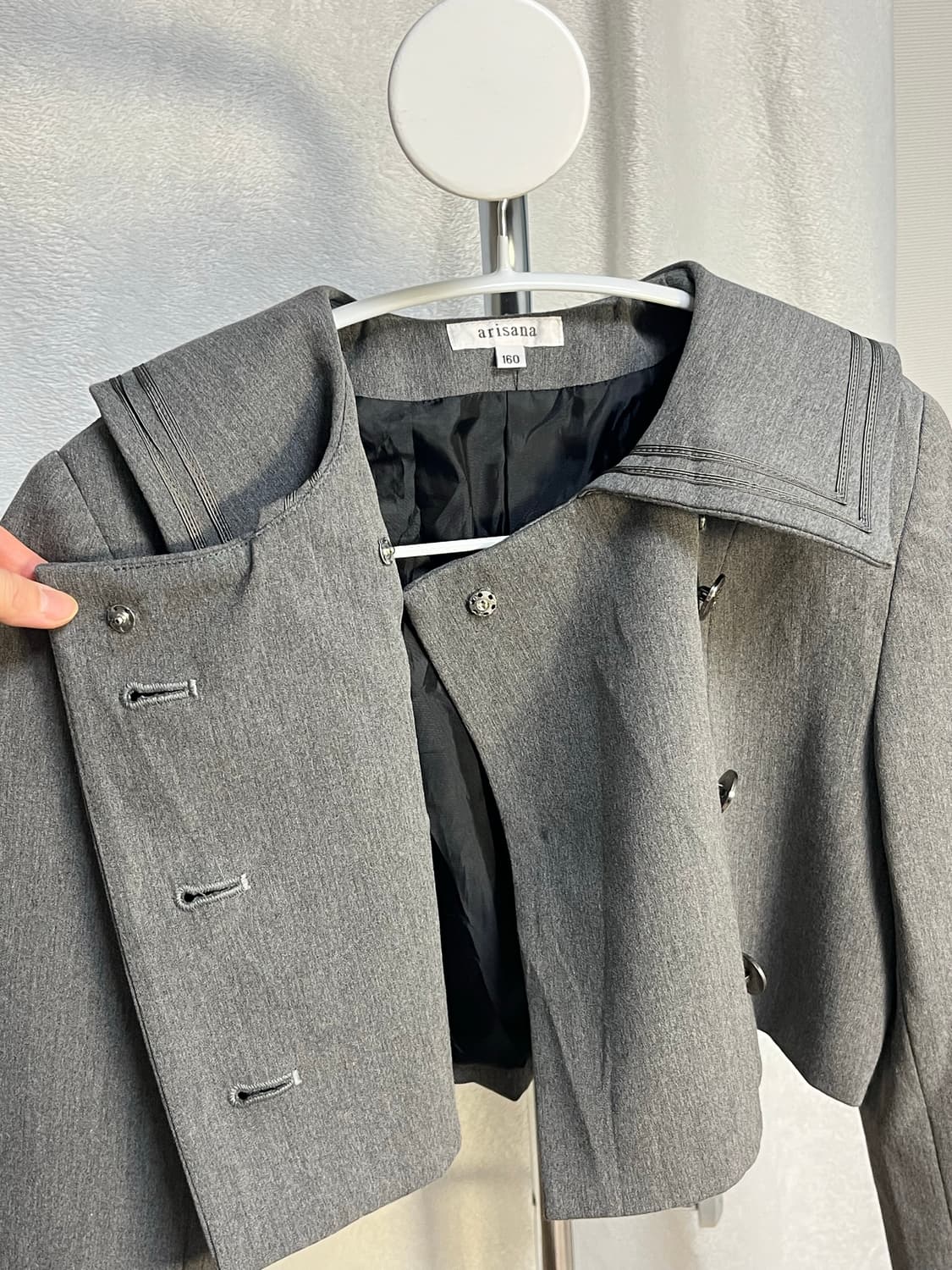 빈티지 세일러 카라 크롭 자켓 상품이미지4