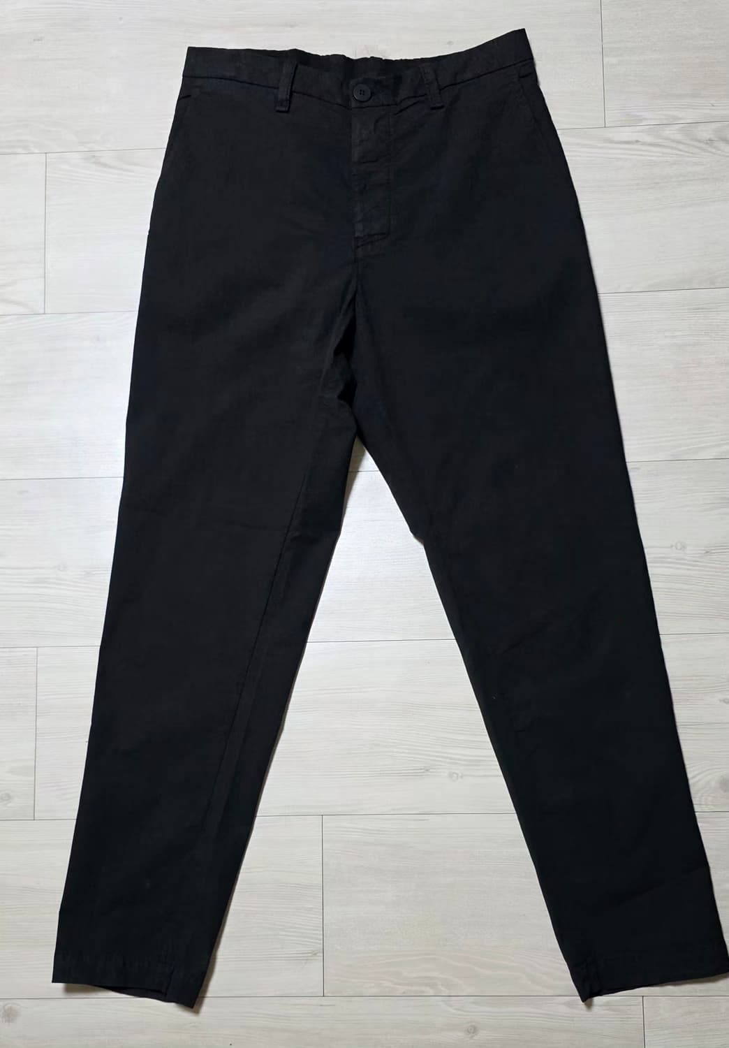 트렌짓 블랙 코튼펜츠  xs(30) 상품이미지1