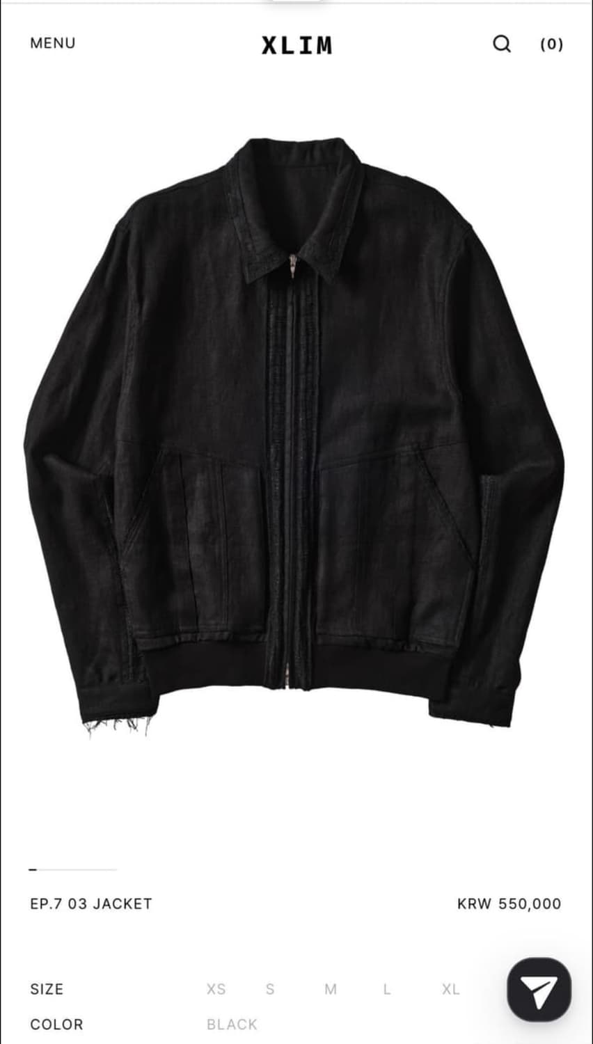 [S] Xlim EP.7 03 자켓 블랙 상품이미지1