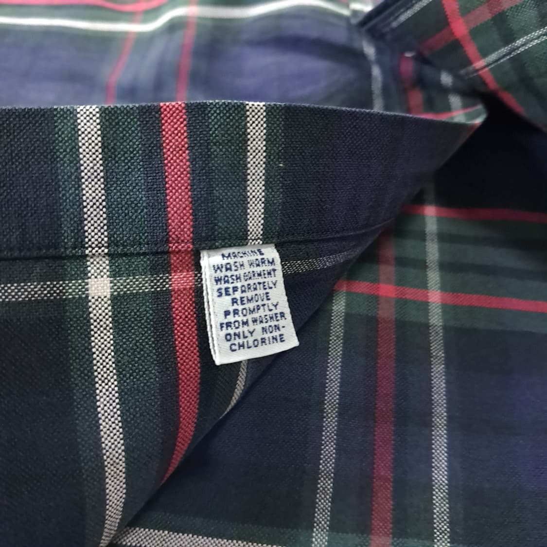 CJ197 2XL 폴로 빅셔츠 90s 클래식 프레피 플래드체크 셔츠 남 상품이미지5