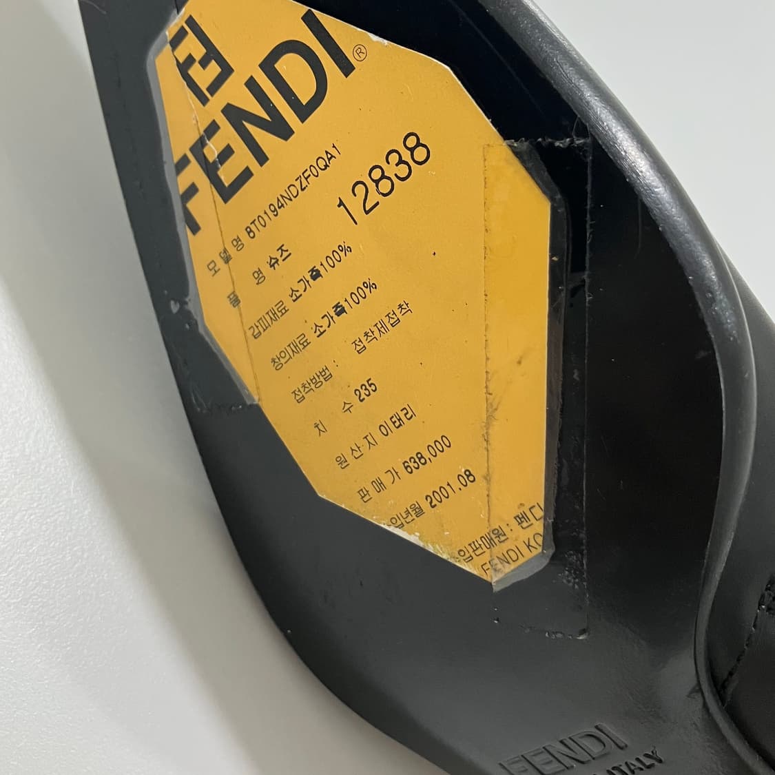 [새상품] Fendi 펜디 이태리 레더 앵클 부츠 블랙 상품이미지10