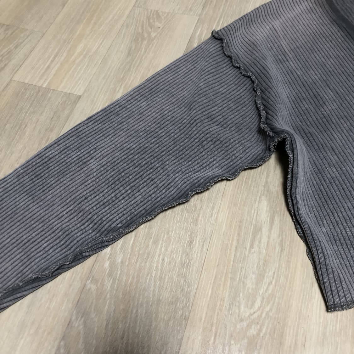 (우먼스 M) 새상품 X-GIRL 엑스걸 피그먼트 다잉 와이드 립 가디건 상품이미지2