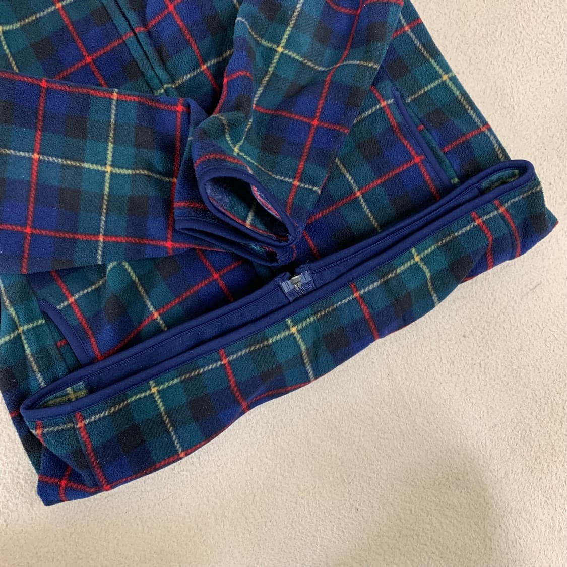 유니클로 타탄체크 후리스(L) 플리스 자켓 상품이미지4