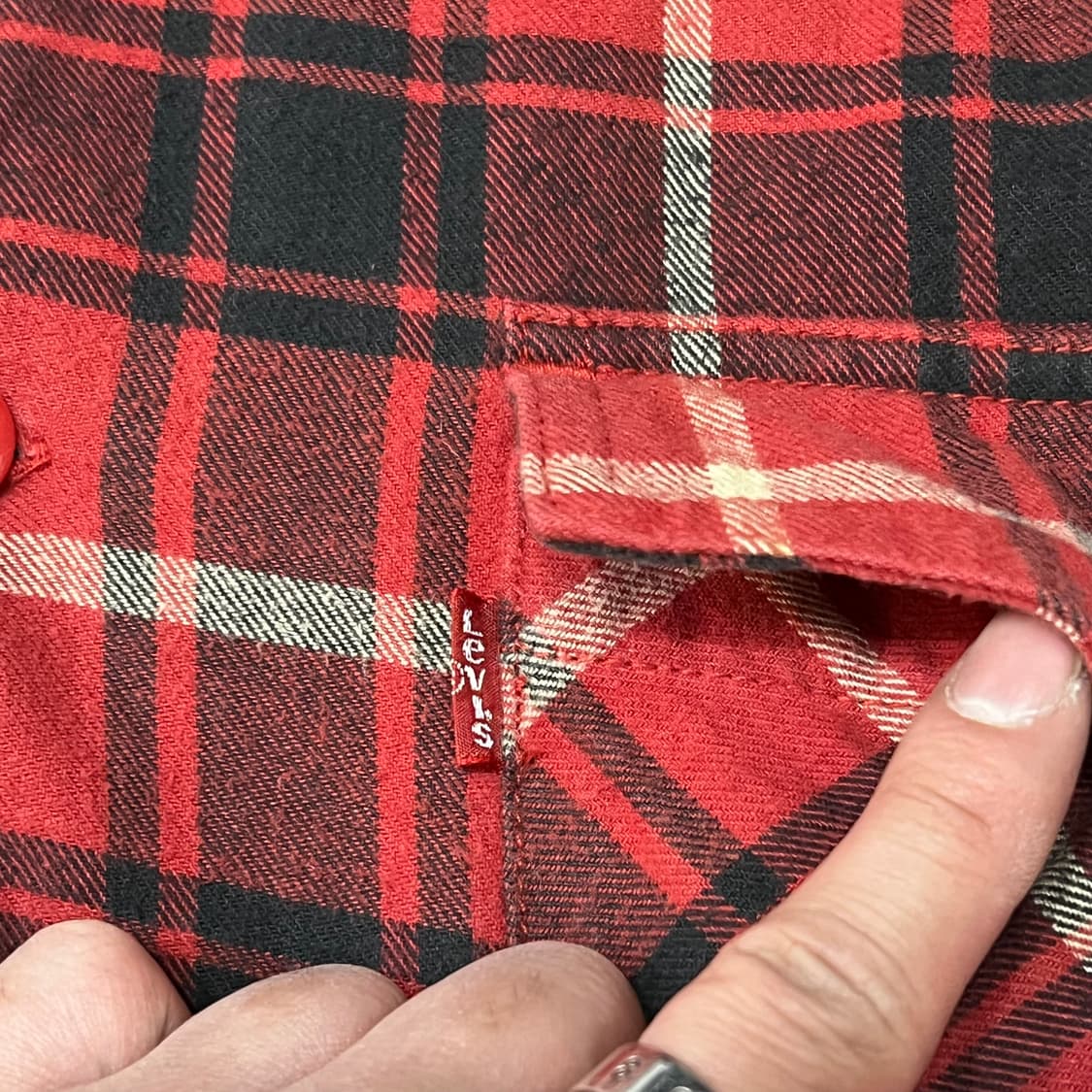  리바이스 패디드 체크 셔츠 y14635 상품이미지4