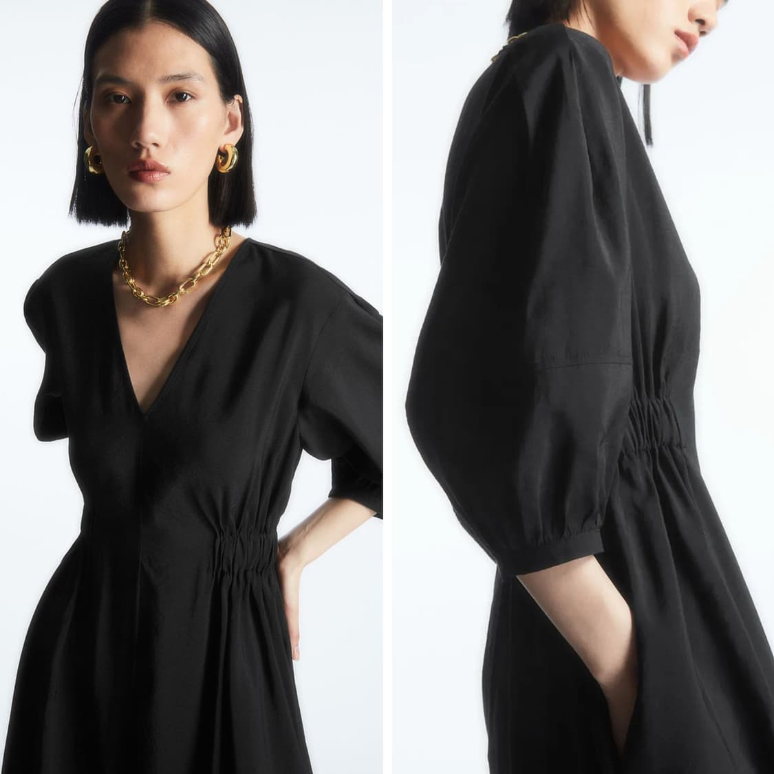 코스 COS 23 브이넥 원피스 상품이미지2