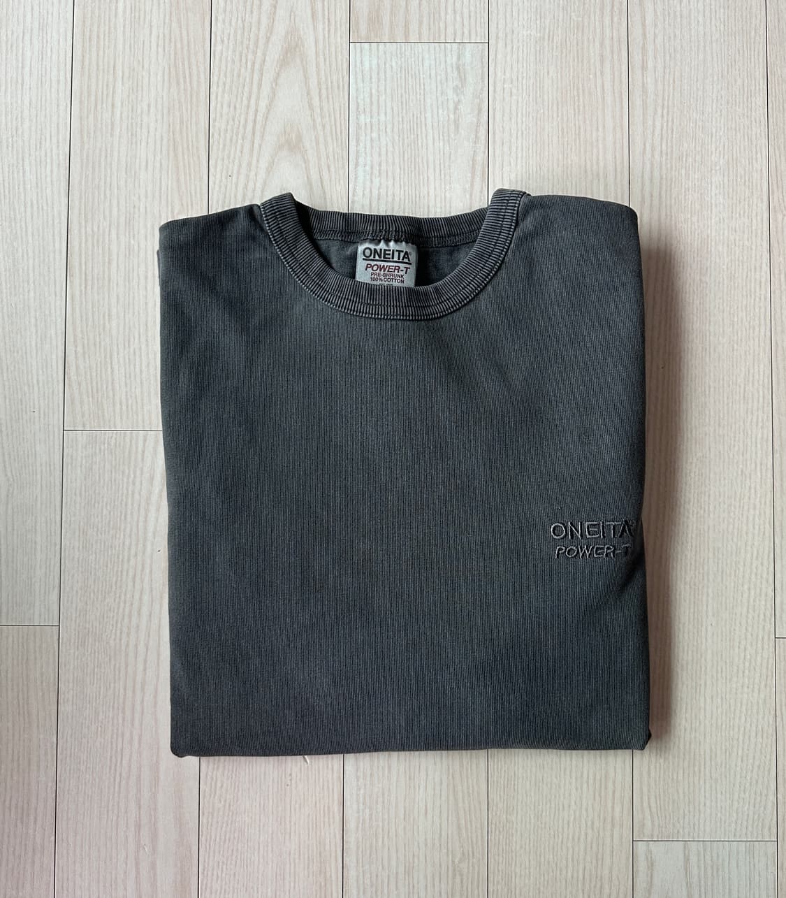Oneita x beams 피그먼트워싱 티셔츠 상품이미지5