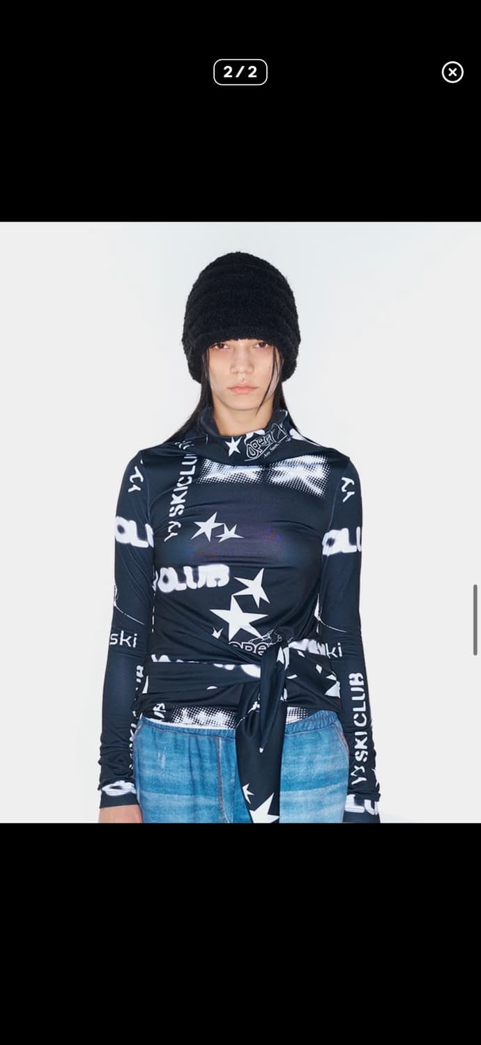 Open/ collage knot top (1) 상품이미지1