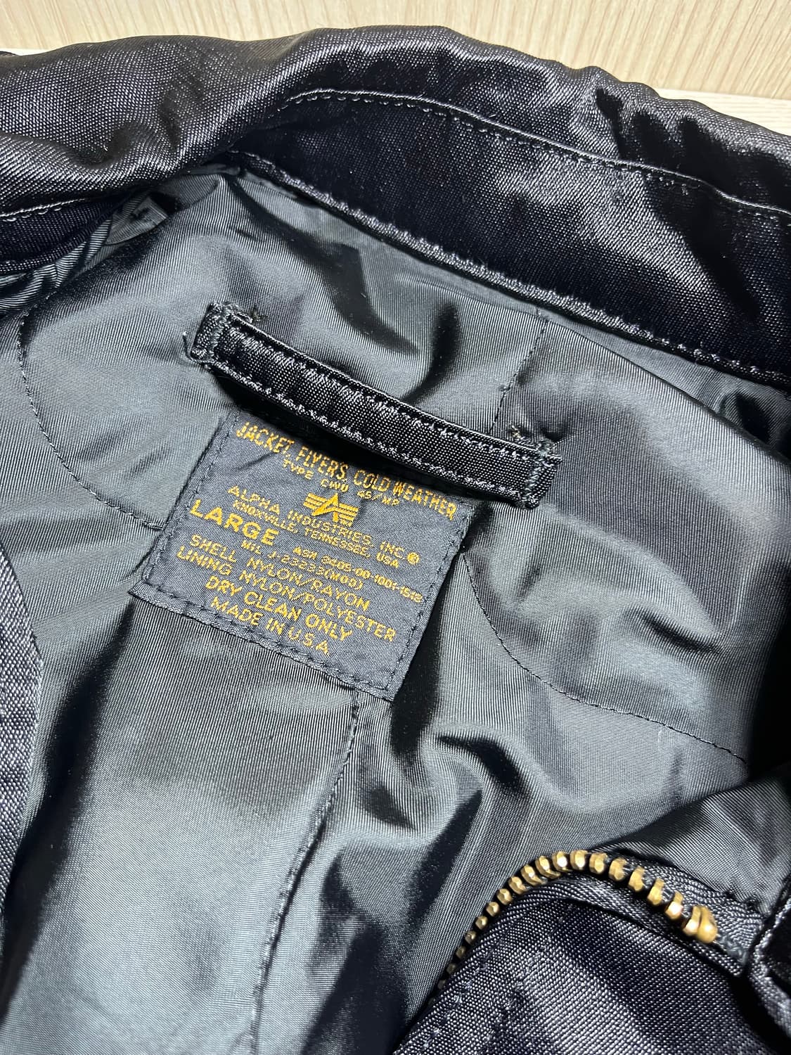 알파인더스트리 CWU-45P Flight Jacket (L 105) 상품이미지2