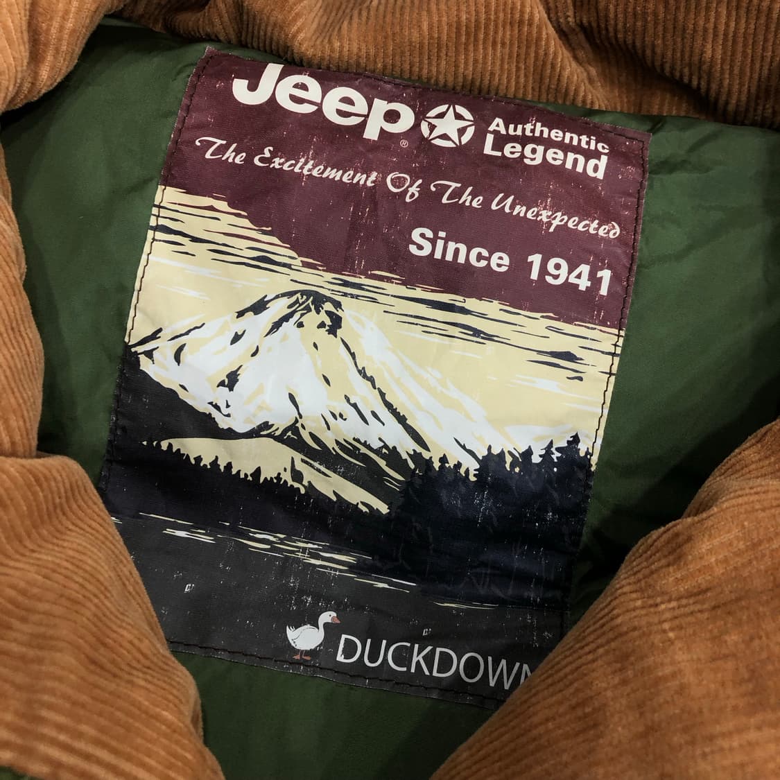 JEEP 지프 코듀로이 덕다운 패딩 조끼 베스트 상품이미지4