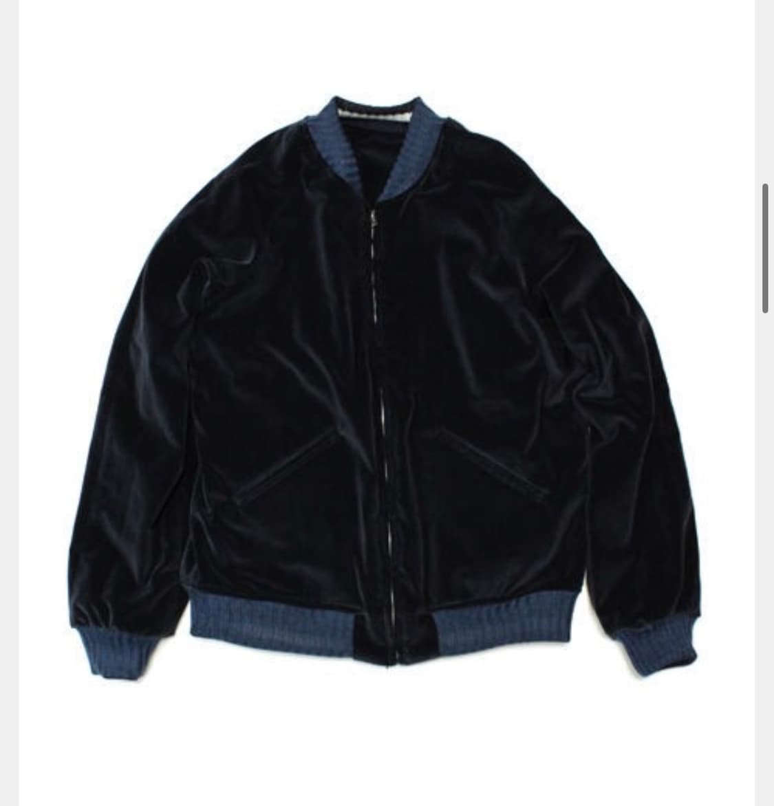 (4)언유즈드 unused 리버시블 벨벳 자켓 상품이미지3