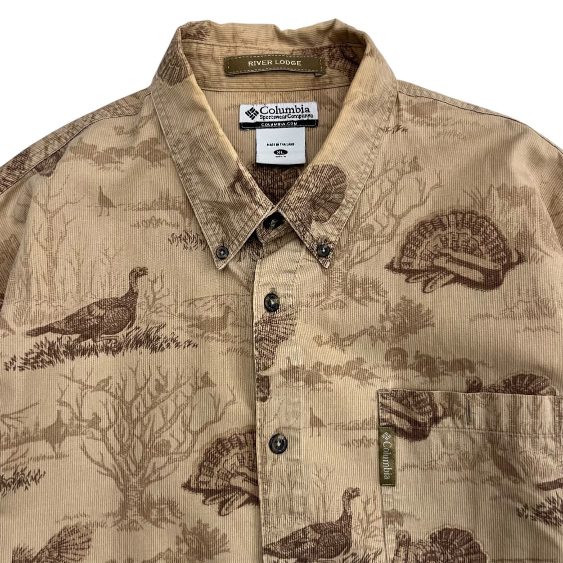 콜롬비아 버드 베이지 코듀로이 셔츠 XL 상품이미지4