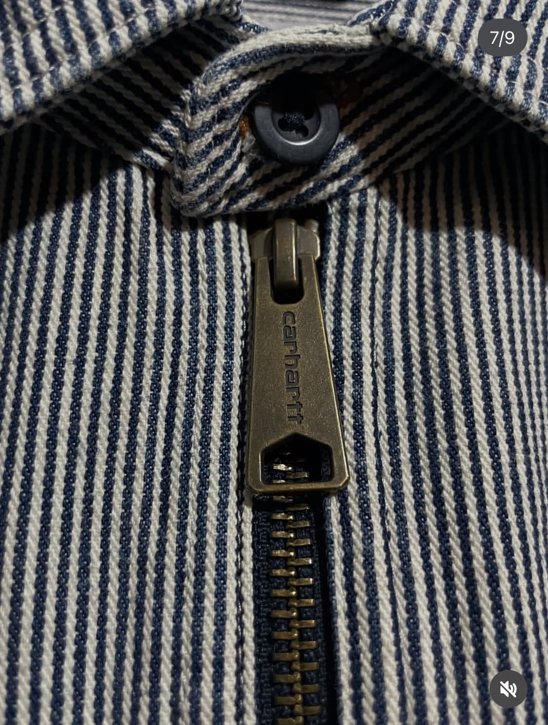 칼하트 스트라이프 하프집업 워크셔츠 상품이미지7