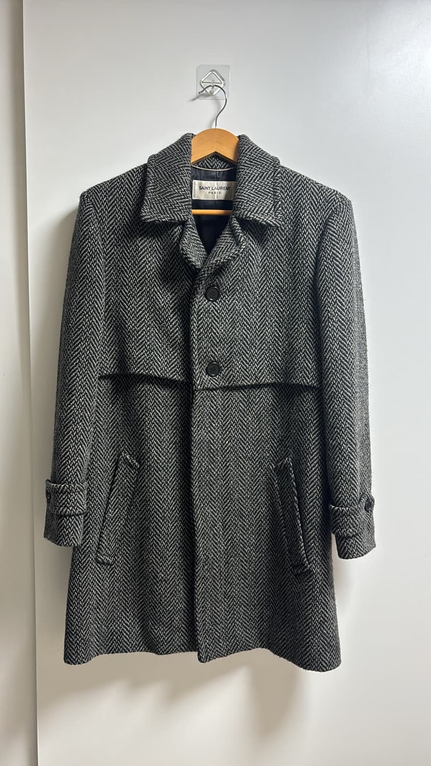생로랑 2017fw 트위드 울 코트 상품이미지1