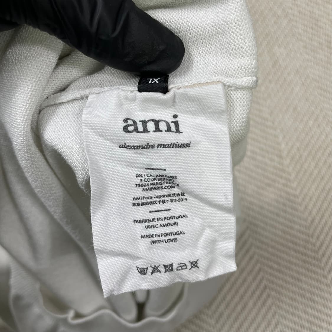 아미 알렉상드르 마티우시 화이트 하트 로고 폴로 XL 상품이미지4