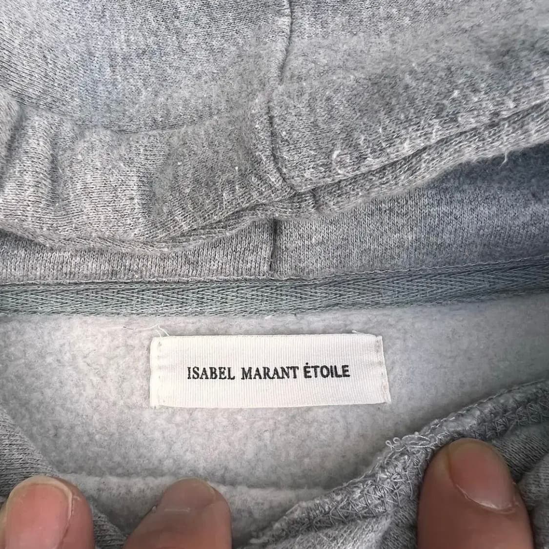 이자벨마랑 에뚜왈 로고 회색 후드티 상품이미지4