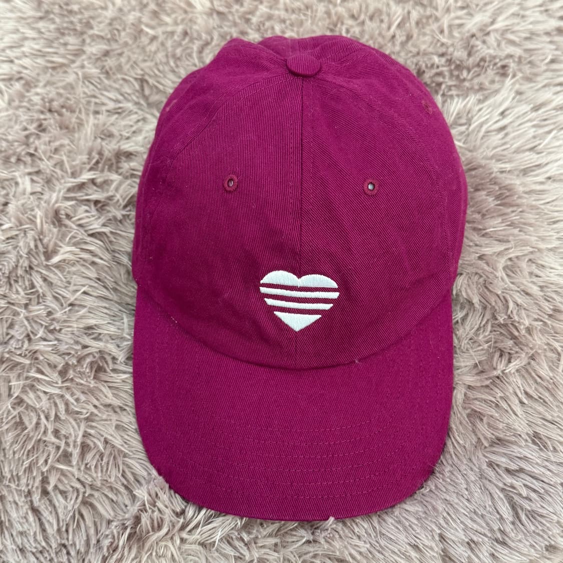 아디다스 남녀공용 스트라이프 하트 볼캡 퍼플 볼캡 os 상품이미지1