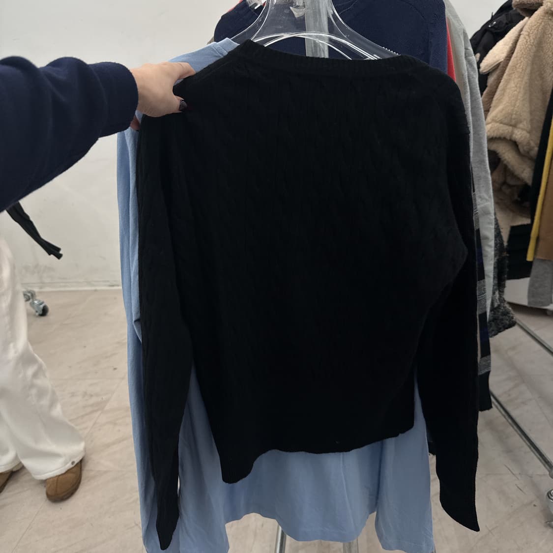 비비안웨스트우드 블랙 꽈배기 02사이즈 상품이미지4