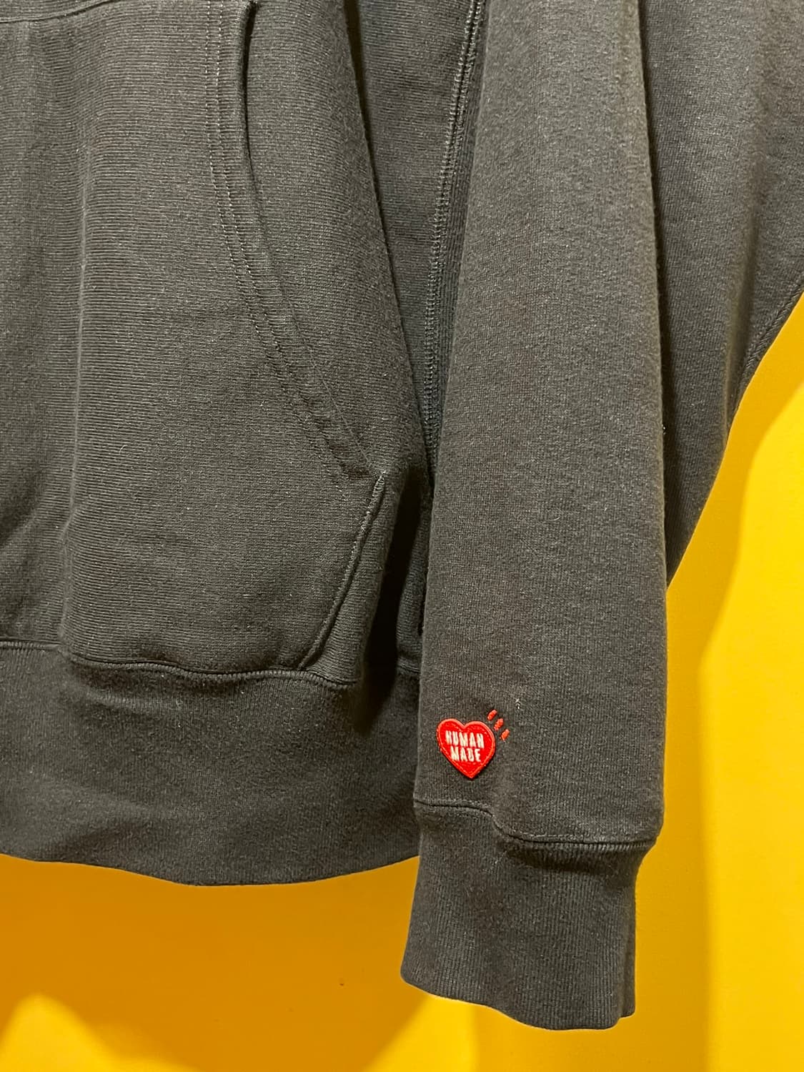 [XXL] 휴먼 메이드 헤비 웨이트 후드 #2 블랙 상품이미지5