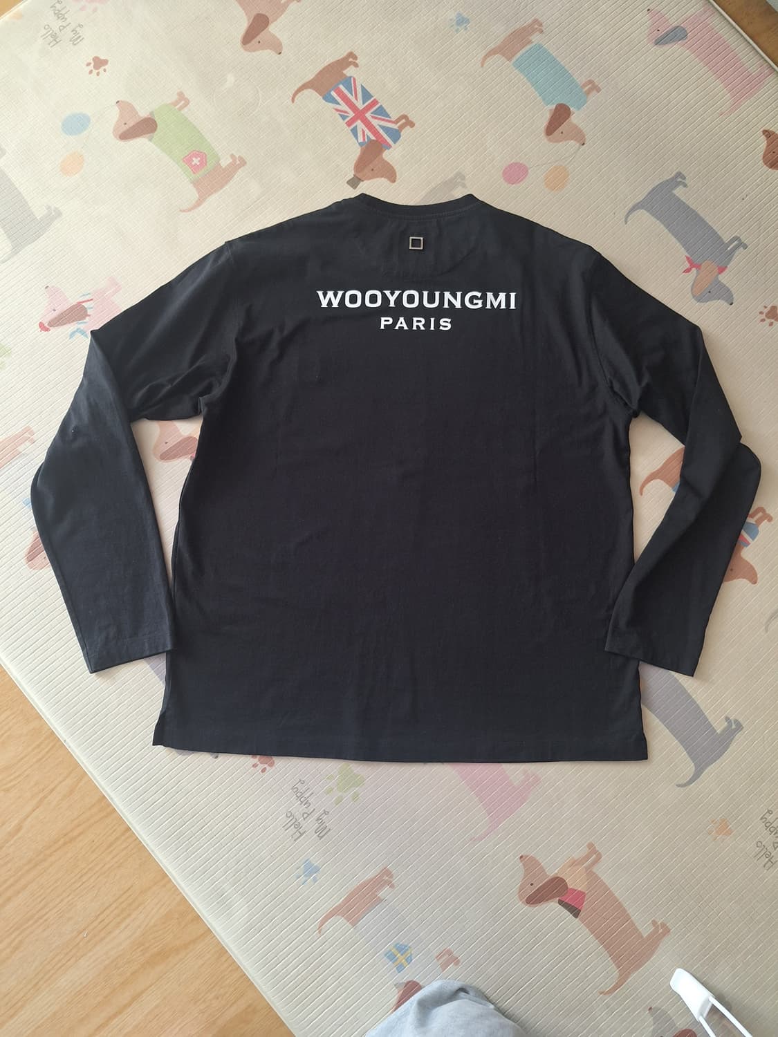 (52)우영미 백로고 롱슬리브 블랙 상품이미지5