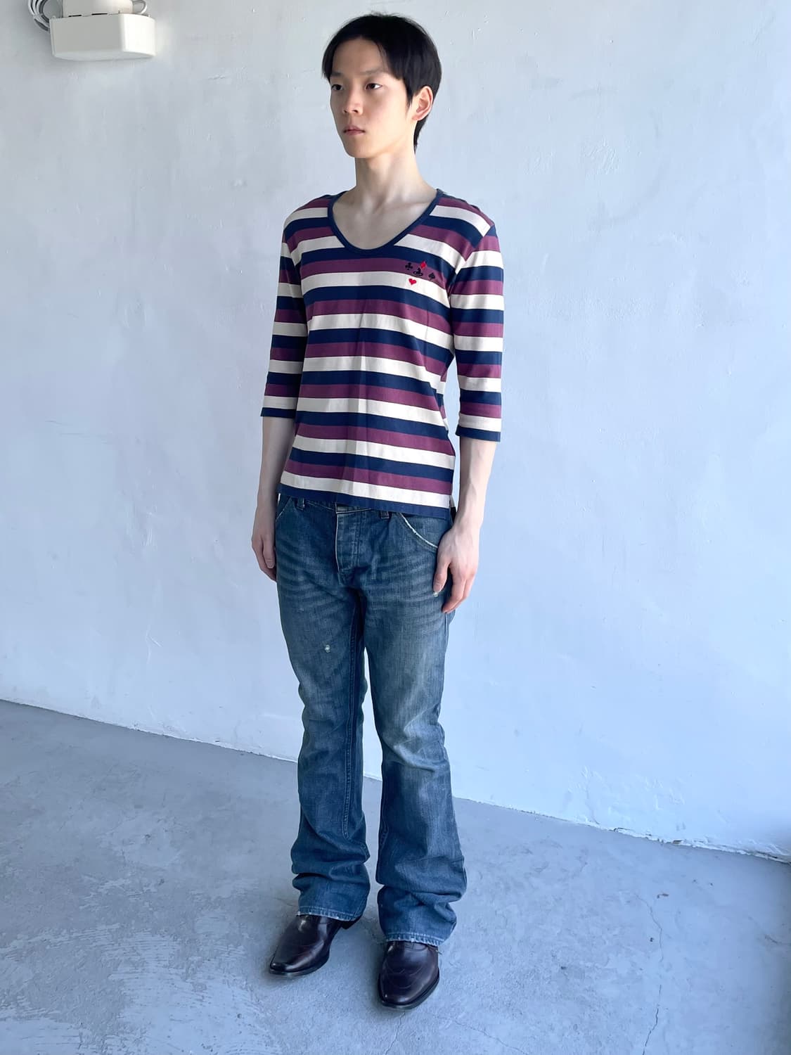 비비안웨스트우드 로고 자수 티셔츠 상품이미지2