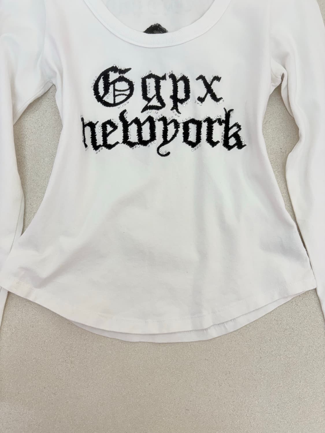 시스루 십자가 롱슬리브 상품이미지3