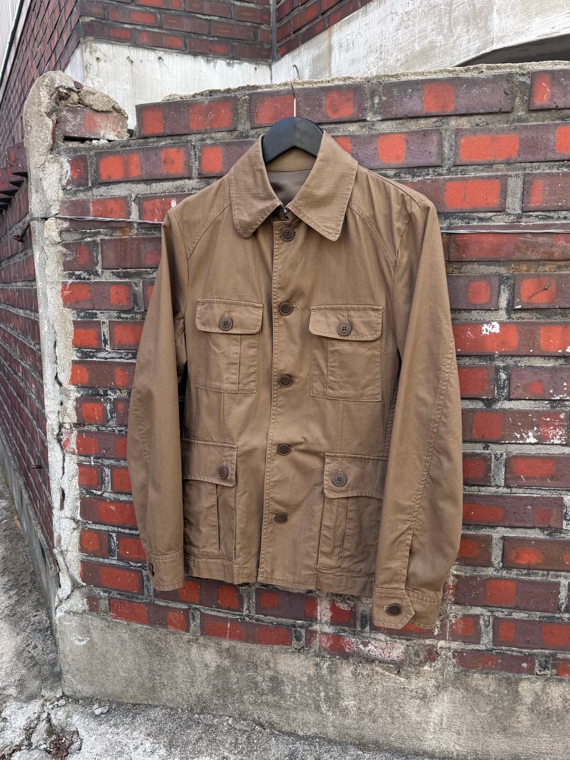 타케오 키쿠치 밀리터리 브라운 자켓  상품이미지1