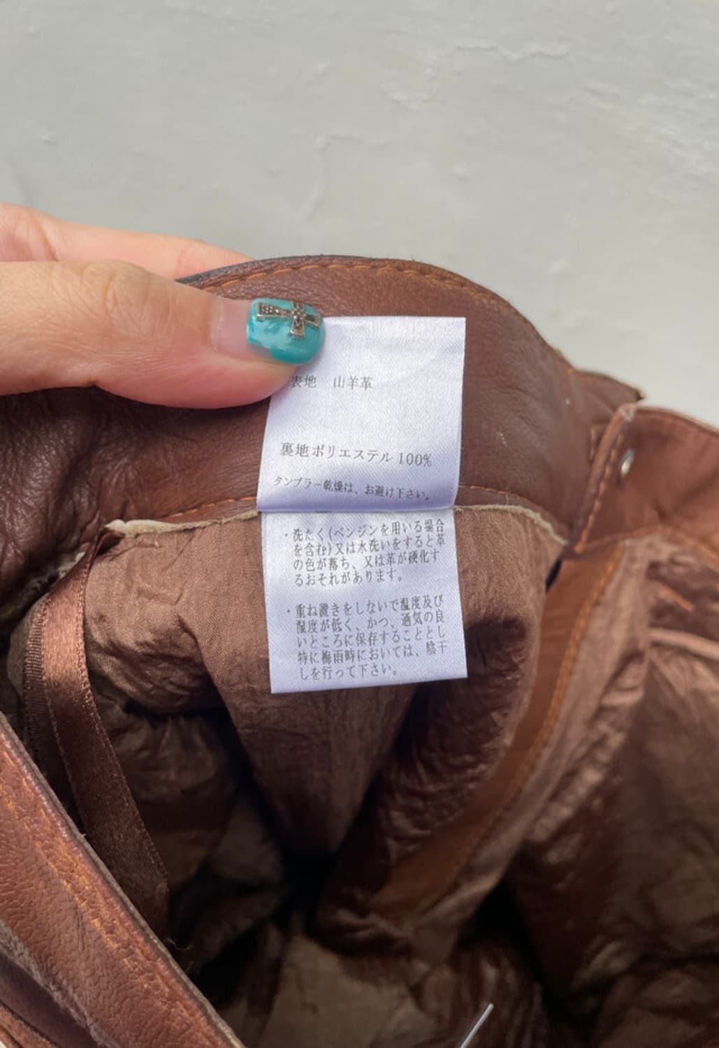 CUSTOM CULTURE 페이디드 고트 레더 플레어 팬츠 상품이미지5