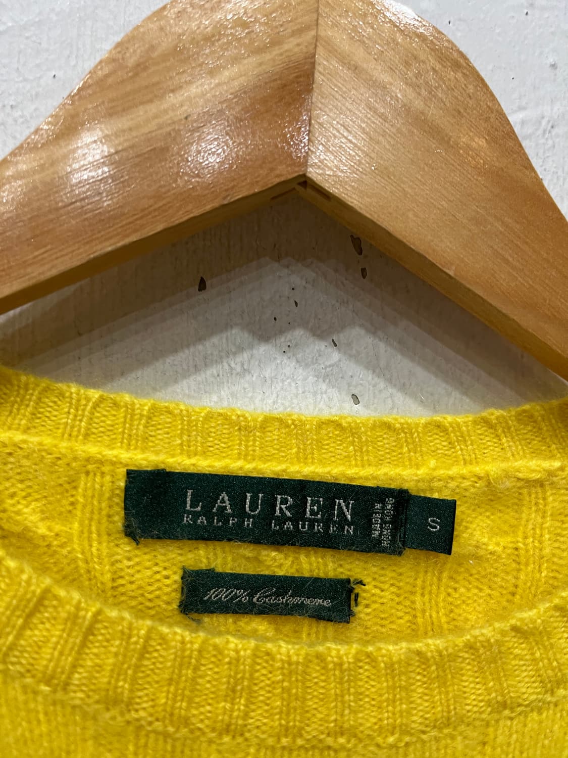 폴로 로렌랄프로렌 캐시미어100% 케이블 니트 S 상품이미지2