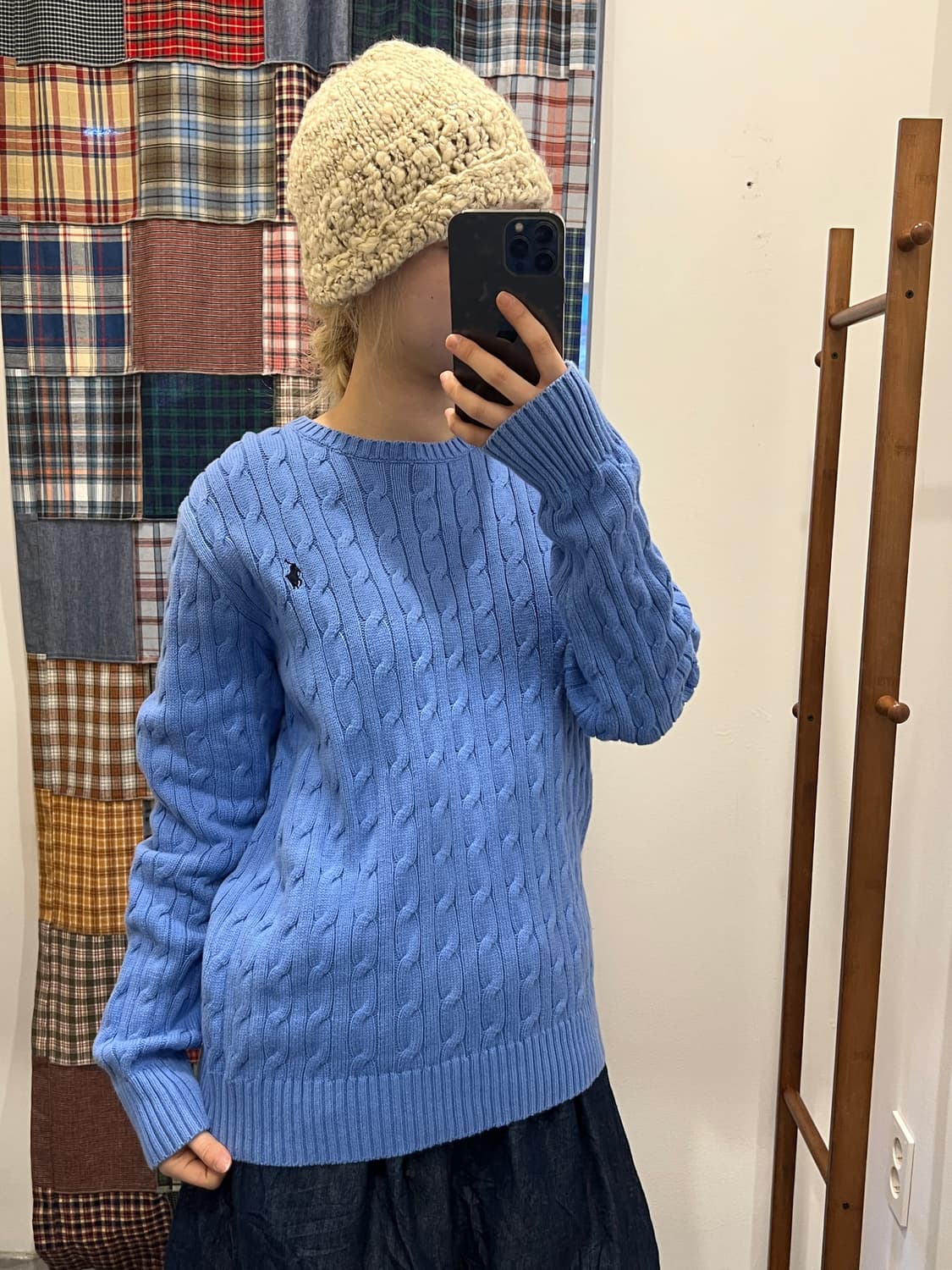 폴로 스카이블루 니트 상품이미지3