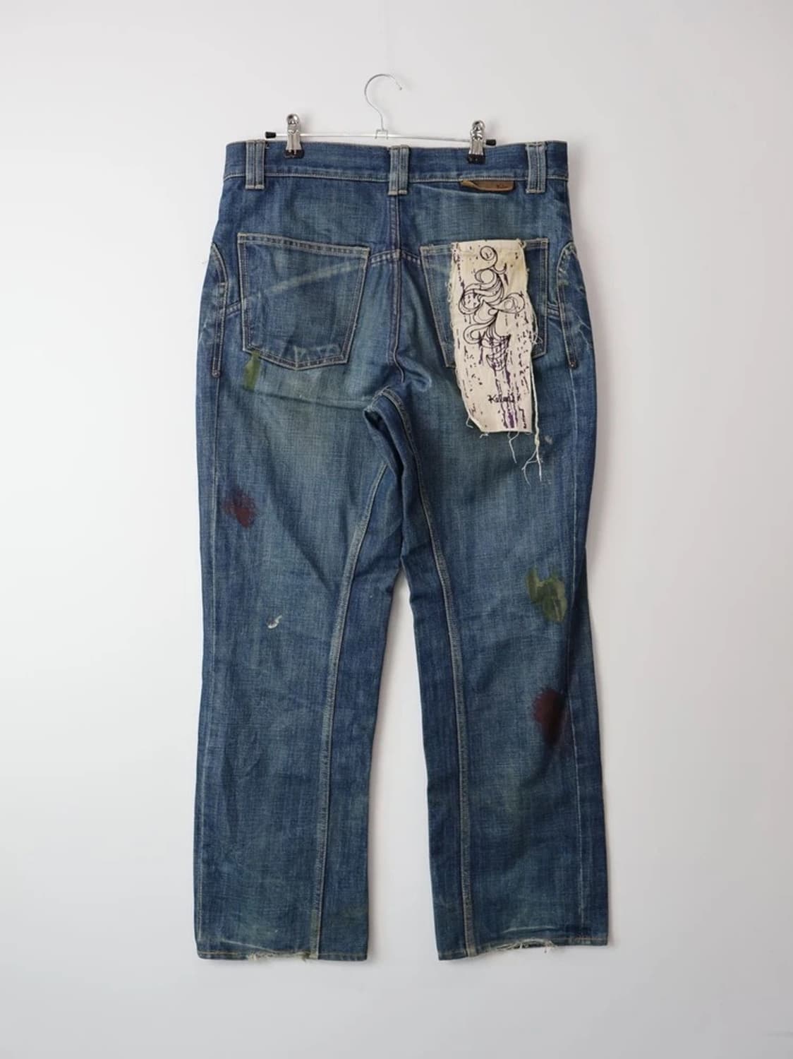 Vintage Paint Splatter Denim Jeans 상품이미지6