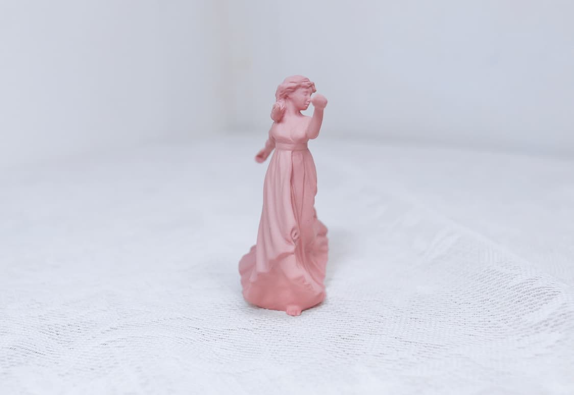 [영국앤틱] 웨지우드 제스퍼웨어 댄싱아워 핑크 피겨린 도자기 장식소품 상품이미지3