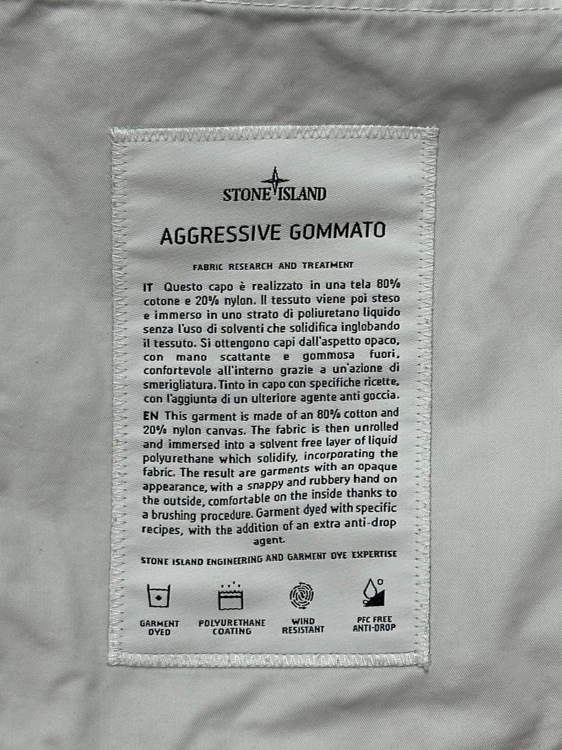 스톤아일랜드 어그레시브 고마토 자켓 22ss XL(105-110) 상품이미지2